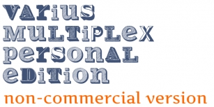 Varius Multiplex Personal Editi Font Download
