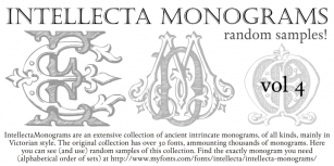 Intellecta Monograms Random Four Font Download
