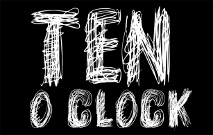 TEN O CLOCK Font Download