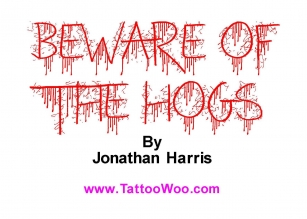 Beware of the Hogs Font Download