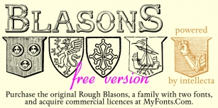 Blasons Free Font Download
