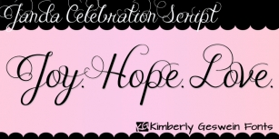 Janda Celebration Scrip Font Download