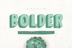 Bolder Layered Font Font Download