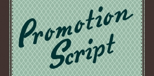Promotion Scrip Font Download
