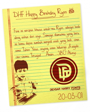 DHF Happy Birthday Rya Font Download
