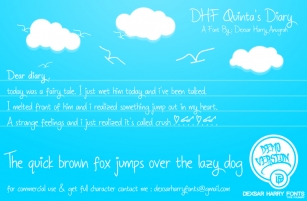 DHF Quinta's Diary Font Download