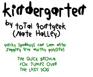 KindergartenNBP Font Download