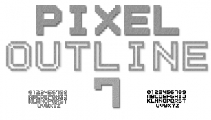 Outline Pixel7 Solid Font Download