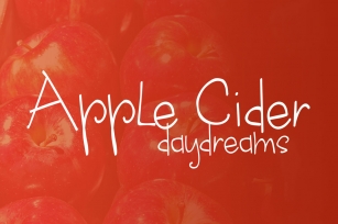 Apple cider daydreams Font Download