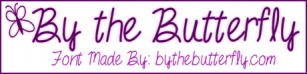 ByTheButterfly Font Download