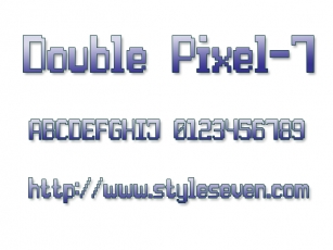 Double Pixel-7 Font Download
