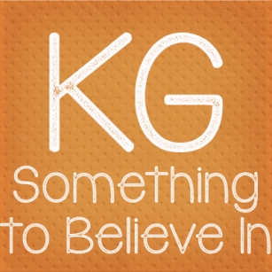 KG Something to Believe I Font Download