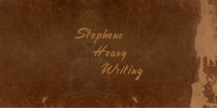 Stephens Heavy Writing Font Download
