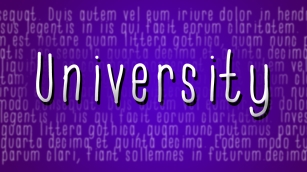 University Font Download