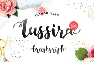Lussira Brush Script & Extras Font Download