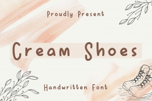 Cream Shoes Font Download