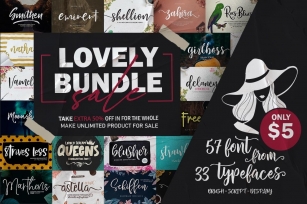 Lovely Bundle Sale ! Font Download