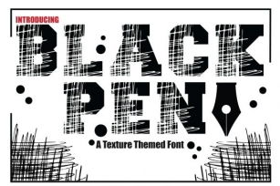 Black Pen Font Download