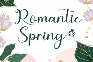 Romantic Spring Font Download