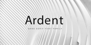 Ardent Sans Font Download