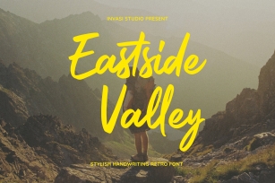 Eastside Valley || Stylish Retro Script Font Download