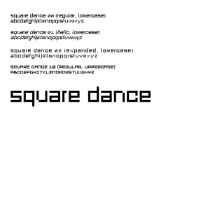 Square Dance Font Download