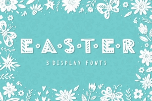 Easter Spring display fonts - Trio Font Download