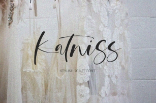 Katniss - A Stylish Script Font Font Download