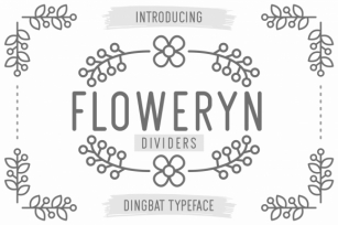 Floweryn Dividers Font Download