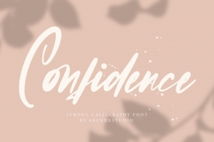 Confidence - Calligraphy Font Font Download