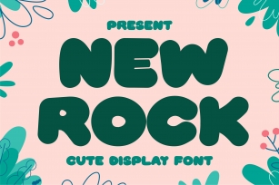 New Rock - Cute Display Font Font Download