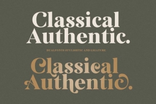 Classical Authentic Font Download