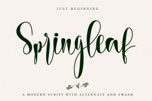 Springleaf Font Download