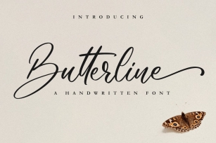 Butterline  Wedding Font Font Download