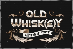 Old Whiskey typeface Font Download