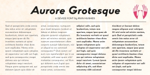 Aurore Grotesque Font Download