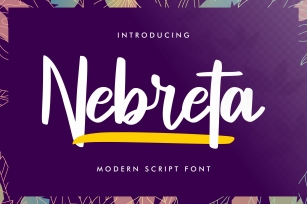 Nebreta | Modern Script Font Font Download