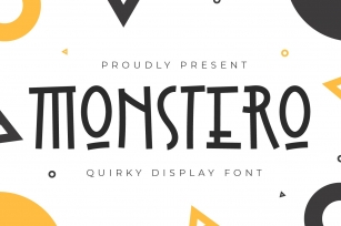 Monstero - Quirky Display Font Font Download