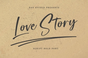 Love Story - Script Bold Font Font Download