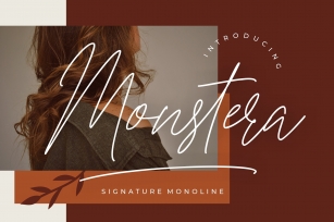 Monstera Signature Monoline Font Download