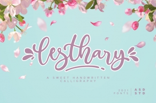 lesthary - Sweet Handwritten Calligraphy Font Download