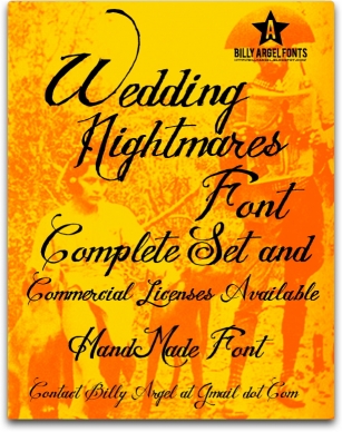 WEDDING NIGHTMARES Font Download