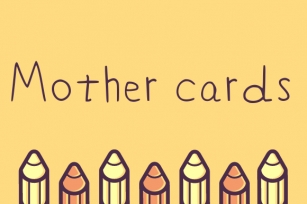 Mother Cards Font Download