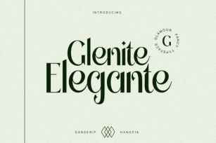 Glenite Elegante Font Download