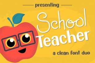 School Teacher Font Duo Font Download