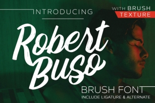 Robert Buso - Brush Font Font Download