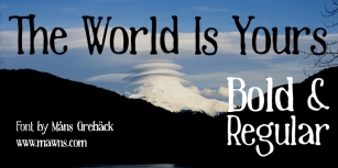 The World Is Yours Font Download