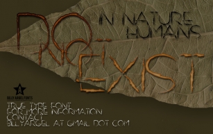 DO NOT EXIST Font Download