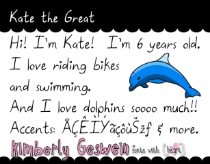 Kate the Grea Font Download