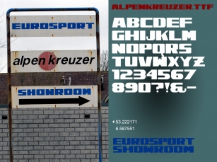 Alpenkreuzer Font Download